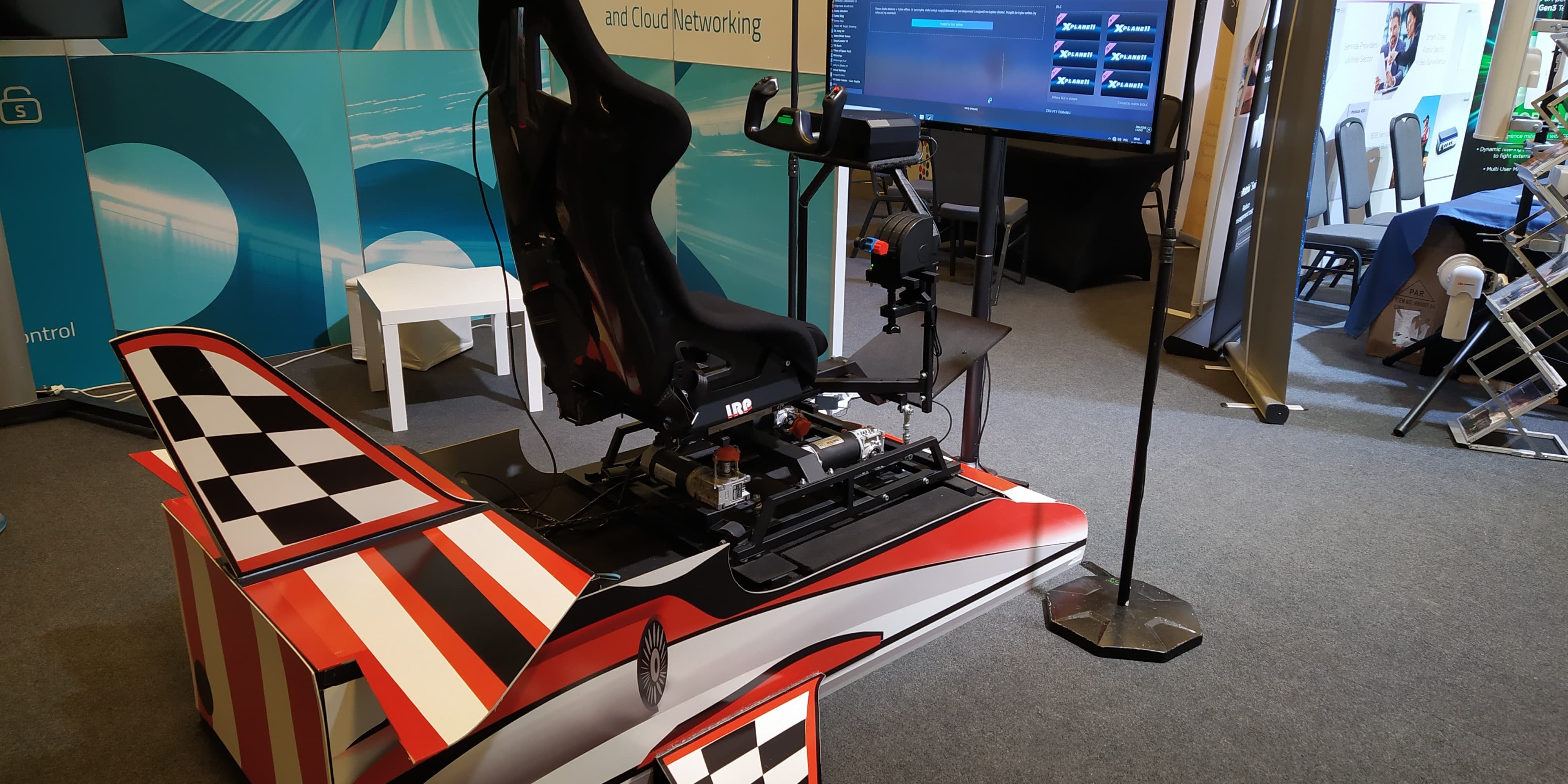 Symulator lotu VR wynajem na event