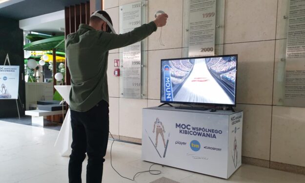 Gry zimowe gogle VR wynajem