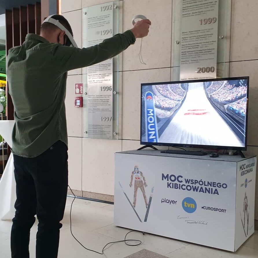 Gry zimowe gogle VR wynajem