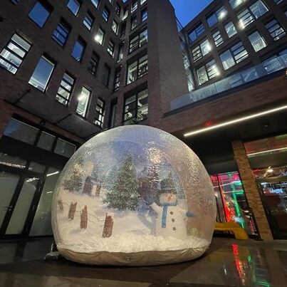 Snow globe na świąteczny event