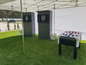 Darty wynajem na eventy. Rzutki na event