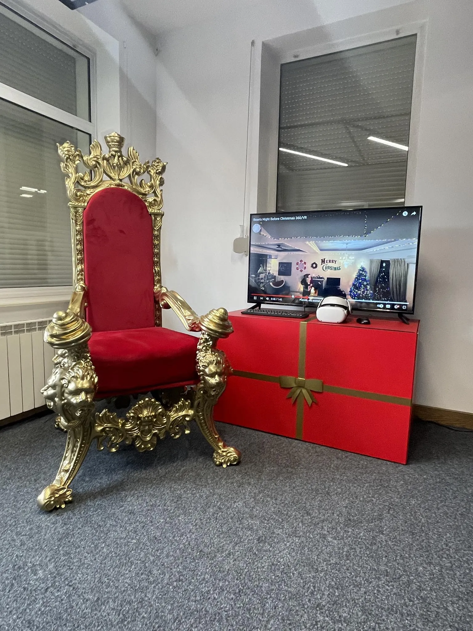 Tron Mikołaja VR na imprezę świąteczną